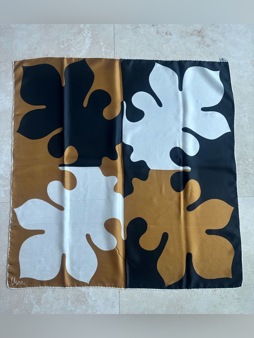 Rare collectible 100% Silk Square Scarf by Vera